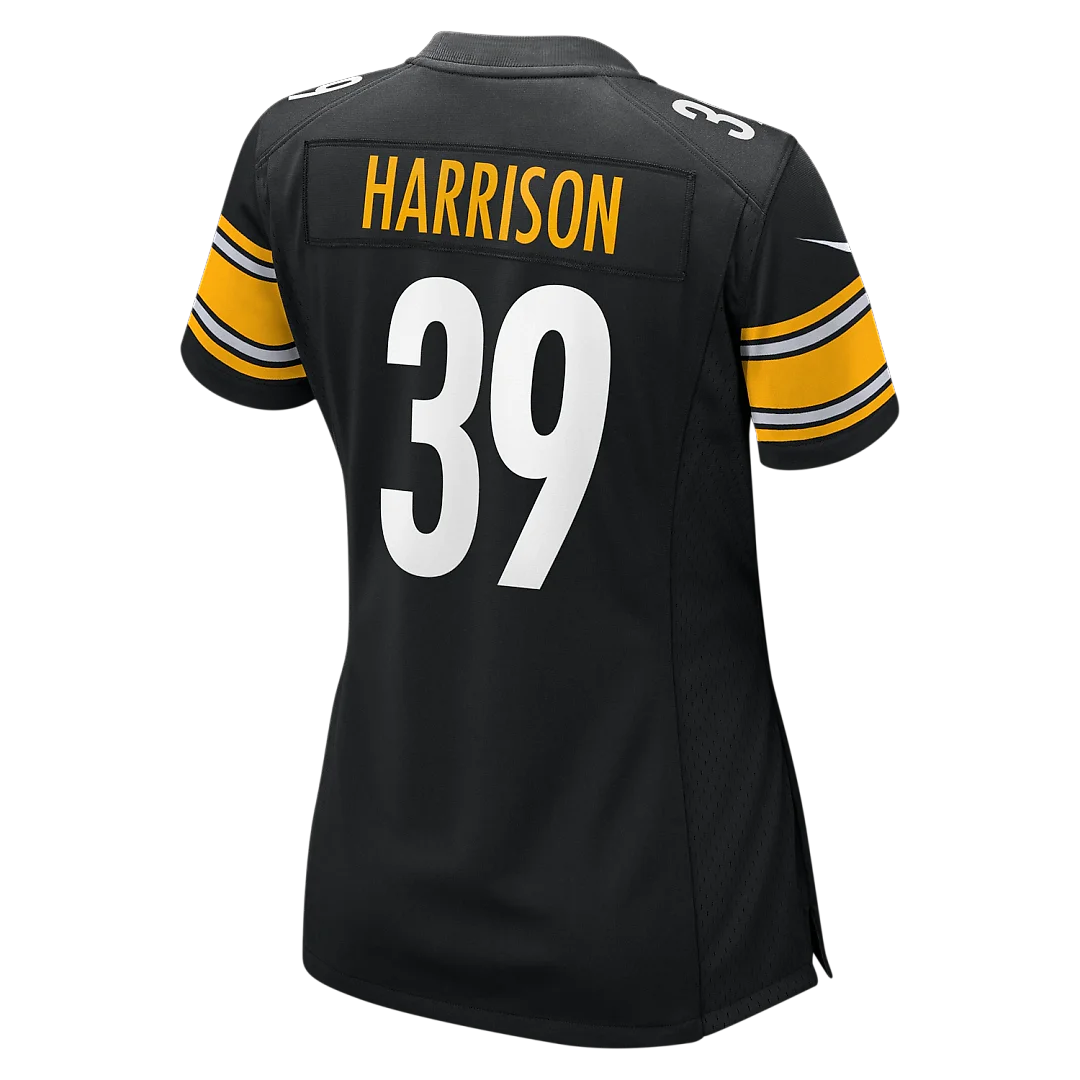 Zennovawear Malik Harrison Pittsburgh Steelers Women's Team Game Jersey - Black