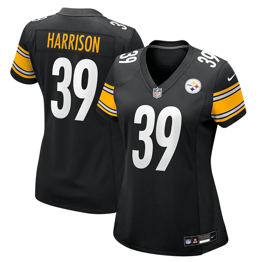 Zennovawear Malik Harrison Pittsburgh Steelers Women's Team Game Jersey - Black