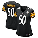 Zennovawear Malik Harrison Pittsburgh Steelers Women's Team Game Jersey - Black