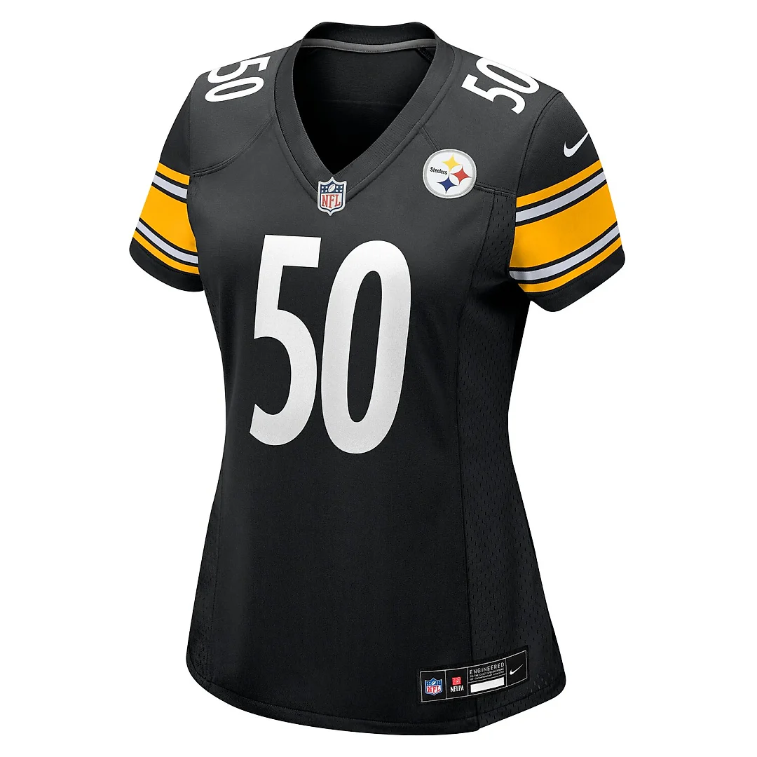 Zennovawear Malik Harrison Pittsburgh Steelers Women's Team Game Jersey - Black