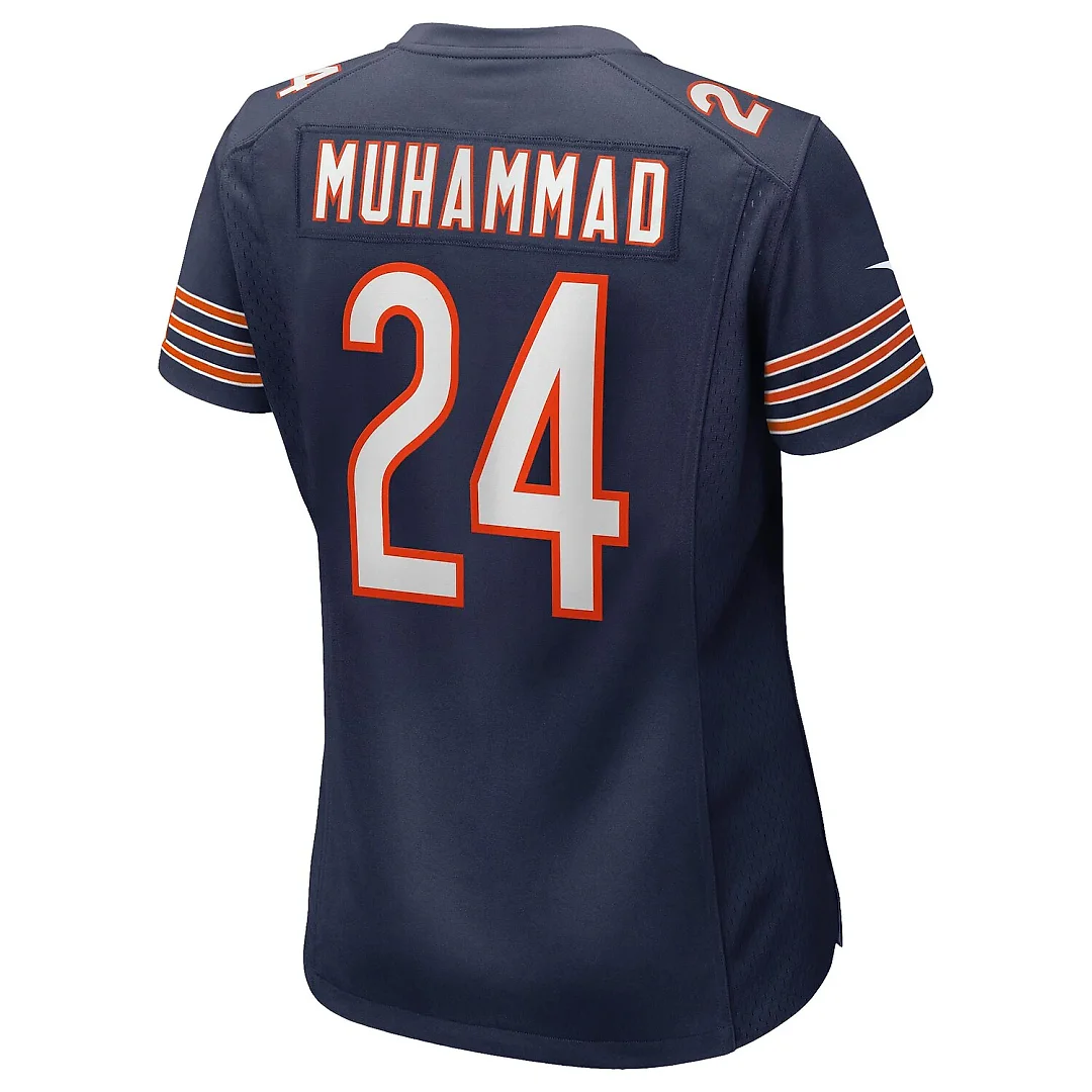 Zennovawear Malik Muhammad Chicago Bears Women's Team Game Jersey - Navy