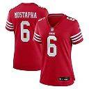 Zennovawear Malik Mustapha San Francisco 49ers Women's Team Game Jersey - Scarlet