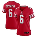 Zennovawear Malik Mustapha San Francisco 49ers Women's Team Game Jersey - Scarlet