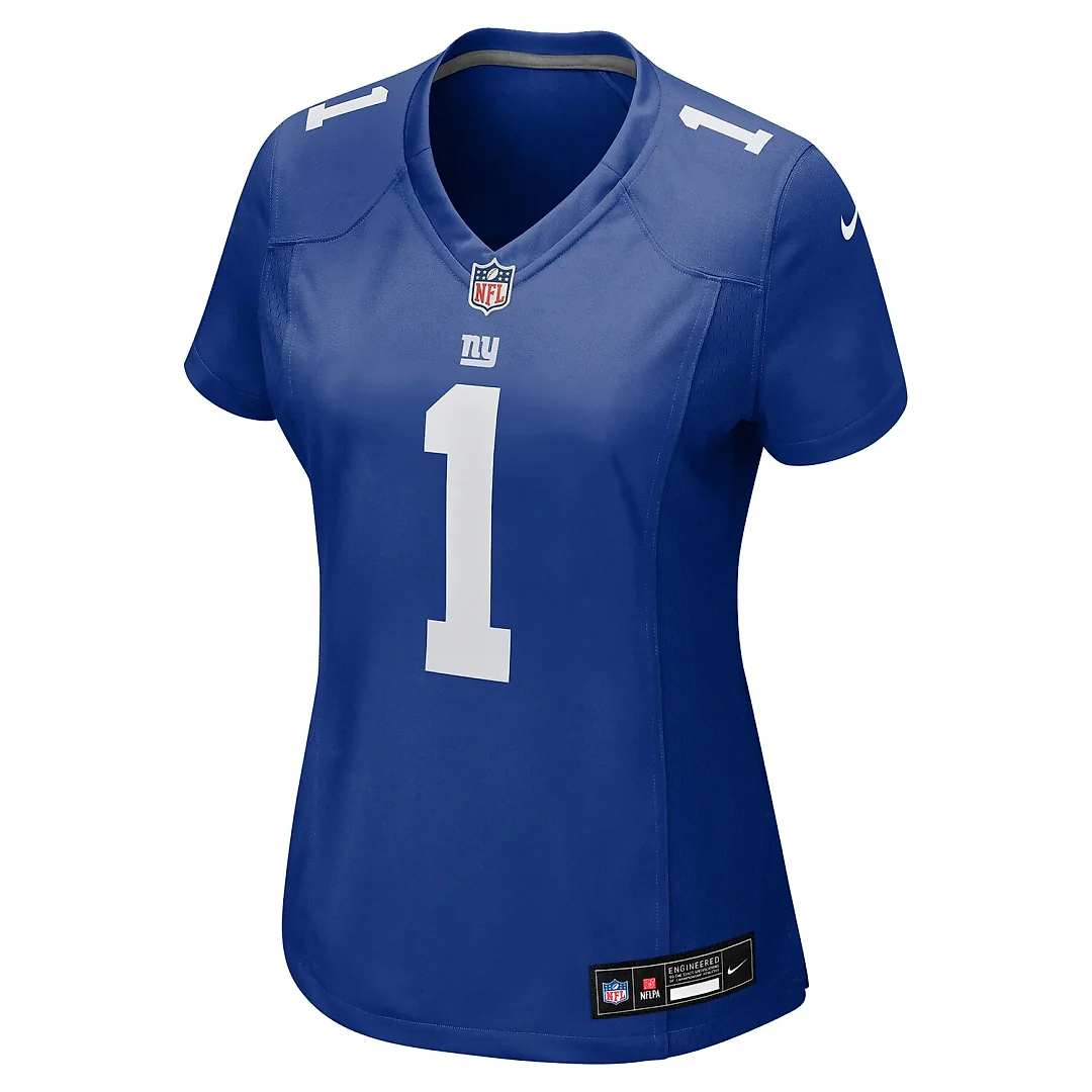 Zennovawear Malik Nabers New York Giants Women's Game Jersey - Royal