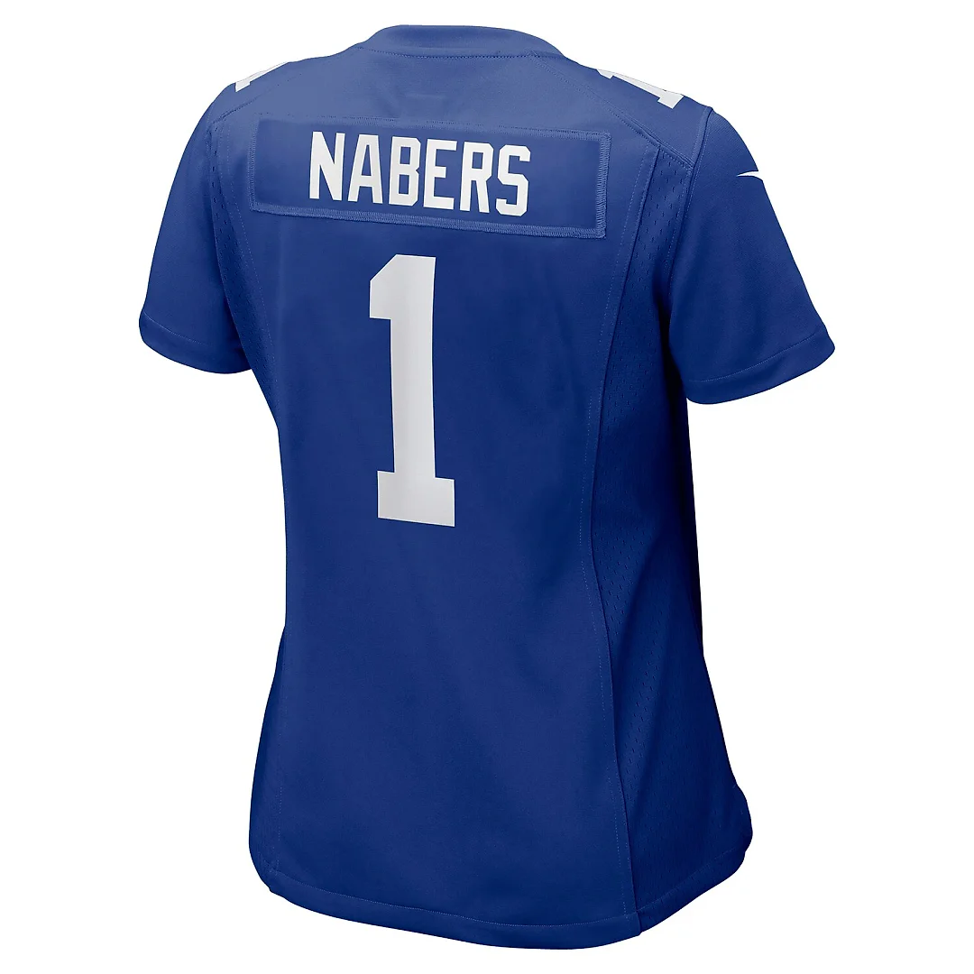 Zennovawear Malik Nabers New York Giants Women's Game Jersey - Royal