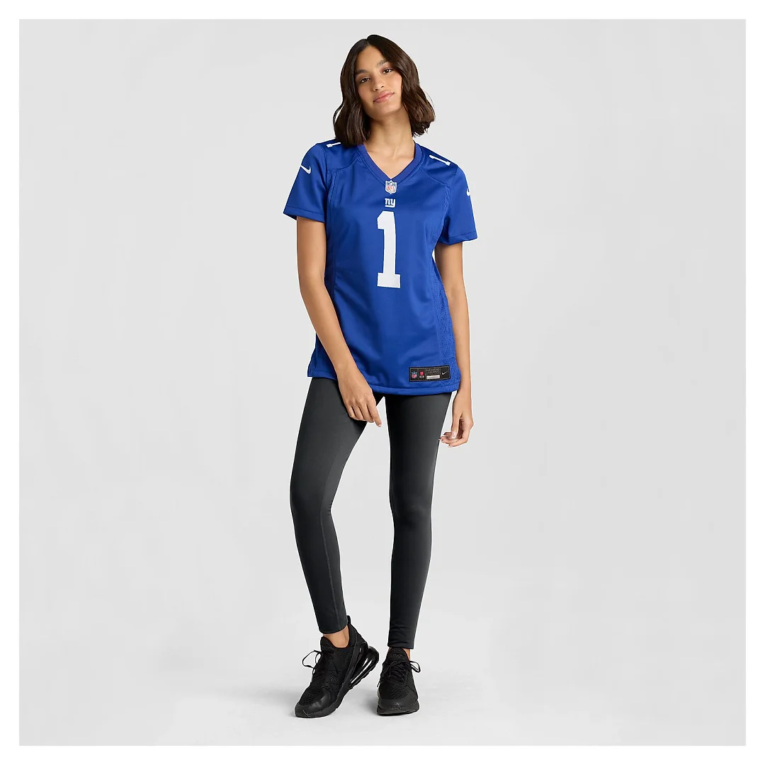 Zennovawear Malik Nabers New York Giants Women's Game Jersey - Royal
