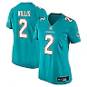 Zennovawear Malik Willis Miami Dolphins Women's Game Jersey - Aqua