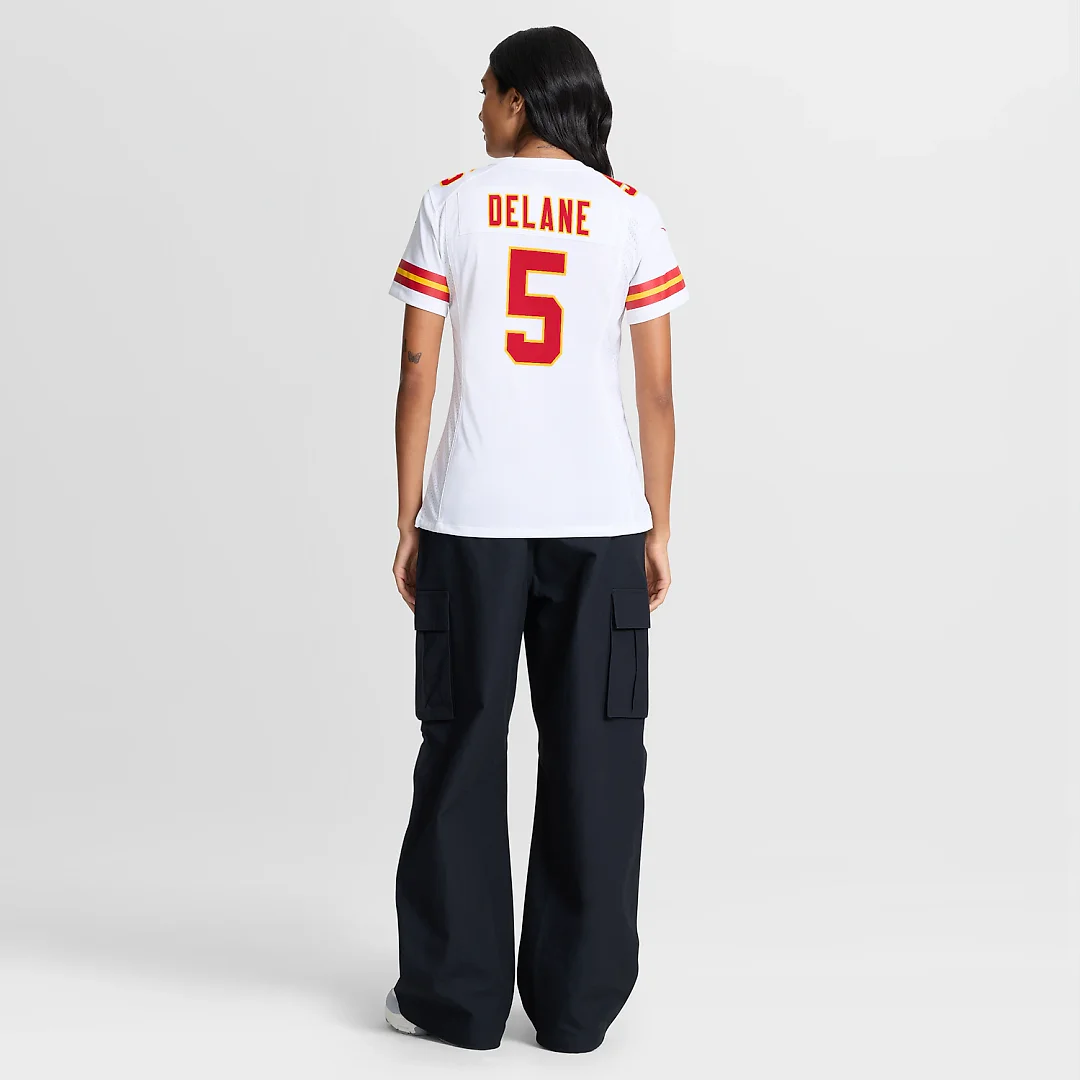 Zennovawear Mansoor Delane Kansas City Chiefs Women's Game Jersey - White