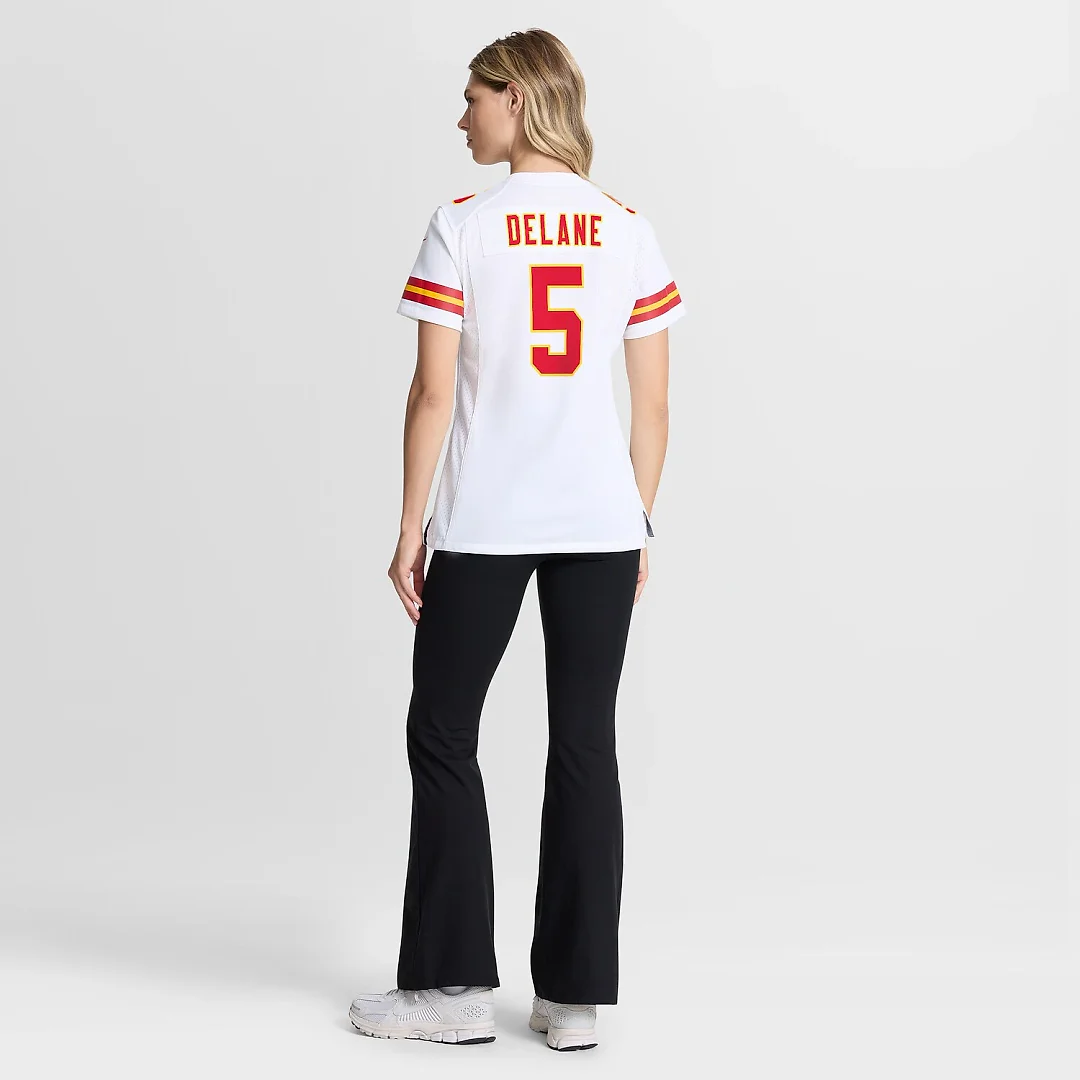 Zennovawear Mansoor Delane Kansas City Chiefs Women's Game Jersey - White