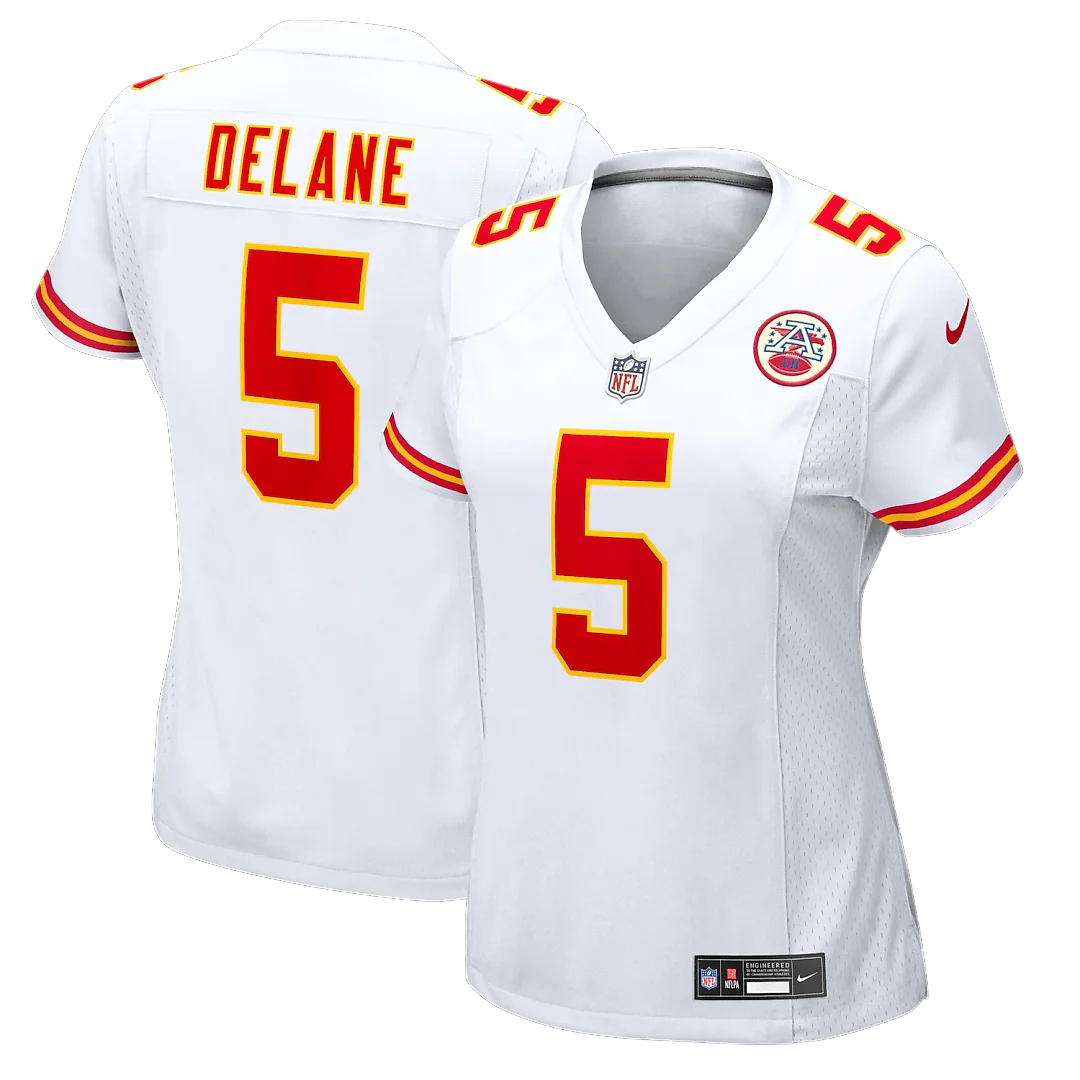 Zennovawear Mansoor Delane Kansas City Chiefs Women's Game Jersey - White