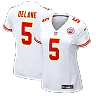 Zennovawear Mansoor Delane Kansas City Chiefs Women's Game Jersey - White