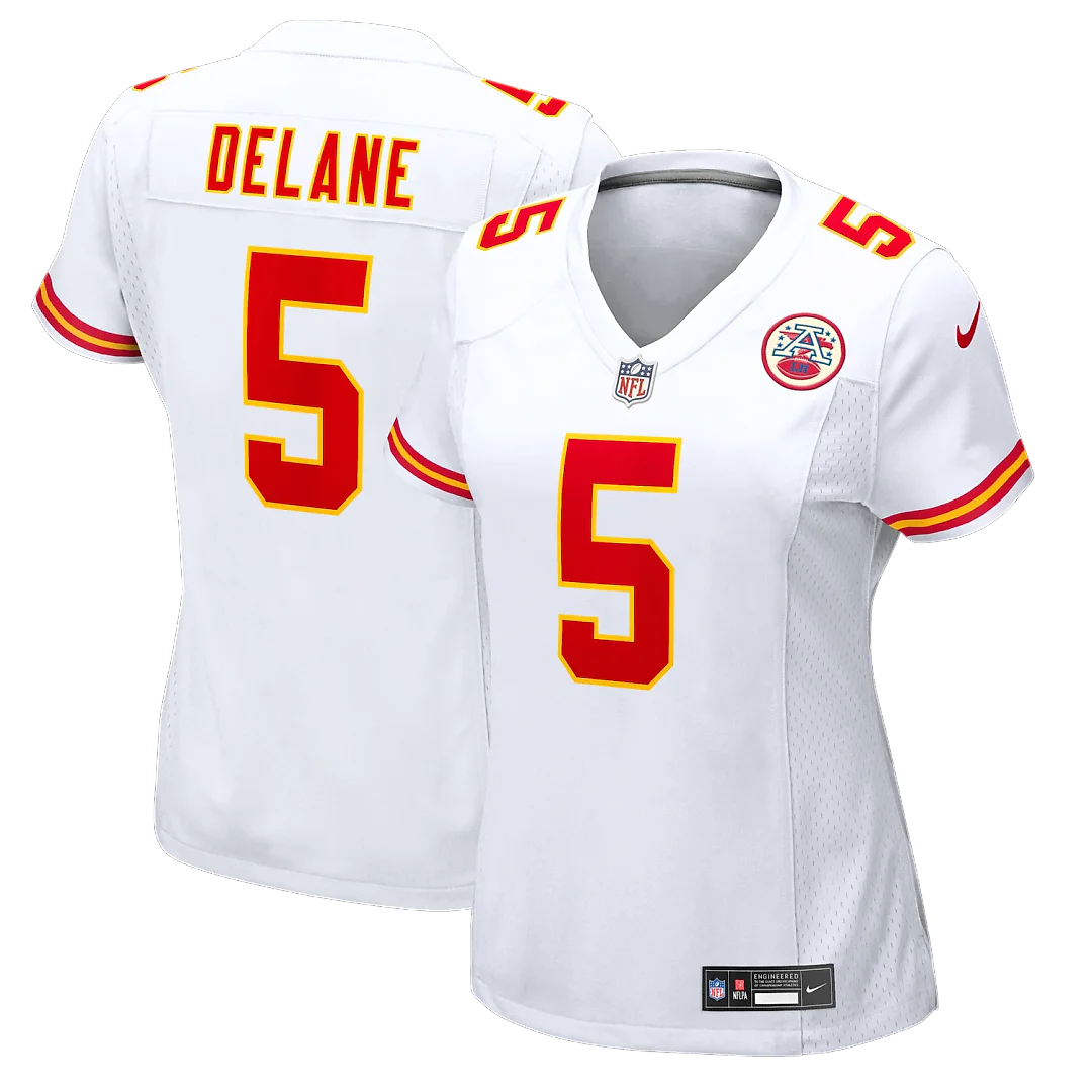 Zennovawear Mansoor Delane Kansas City Chiefs Women's Game Jersey - White