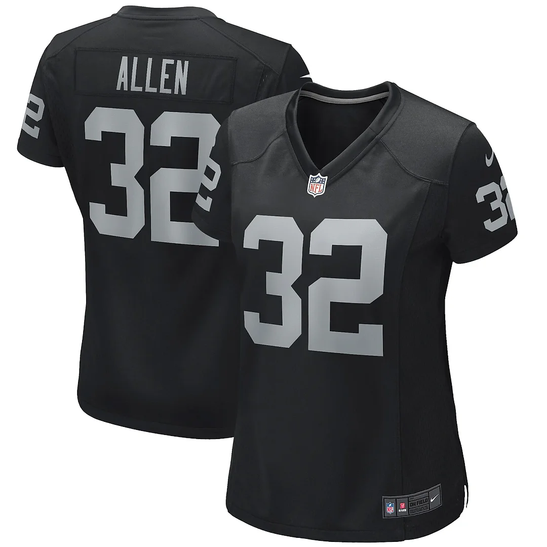 Zennovawear Marcus Allen Las Vegas Raiders Women's Game Retired Player Jersey - Black