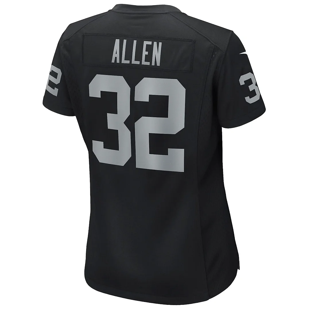 Zennovawear Marcus Allen Las Vegas Raiders Women's Game Retired Player Jersey - Black