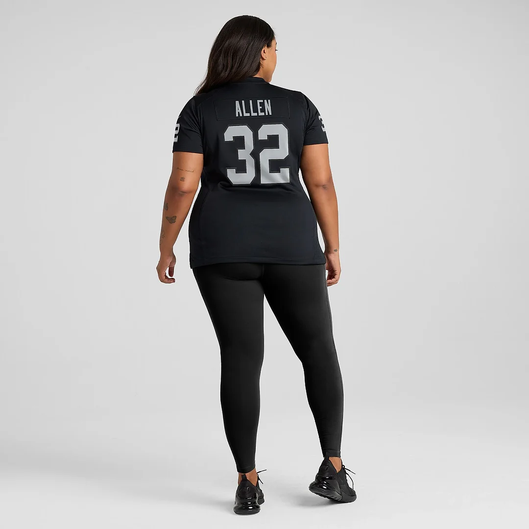 Zennovawear Marcus Allen Las Vegas Raiders Women's Game Retired Player Jersey - Black