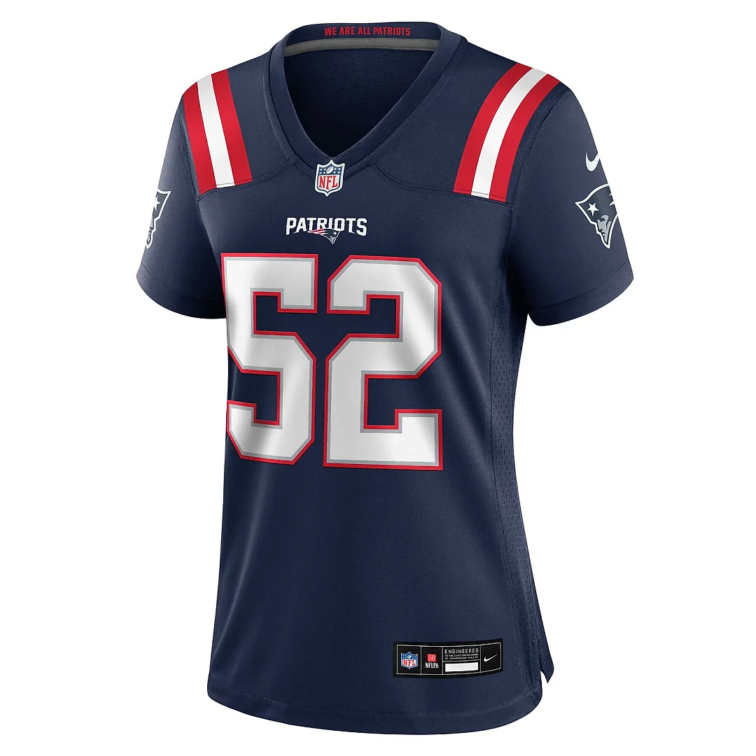 Zennovawear Marcus Bryant New England Patriots Women's Team Game Jersey - Navy