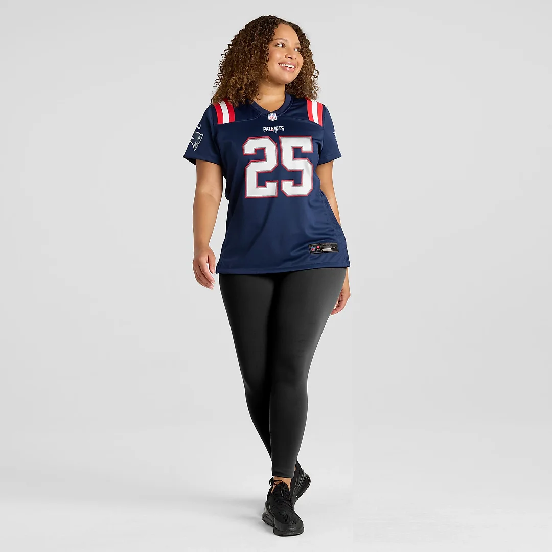 Zennovawear Marcus Jones New England Patriots Women's Game Jersey - Navy