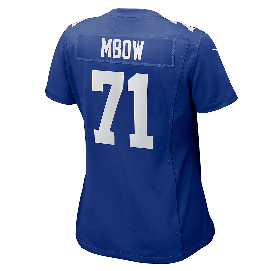 Zennovawear Marcus Mbow New York Giants Women's Team Game Jersey - Royal