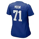 Zennovawear Marcus Mbow New York Giants Women's Team Game Jersey - Royal