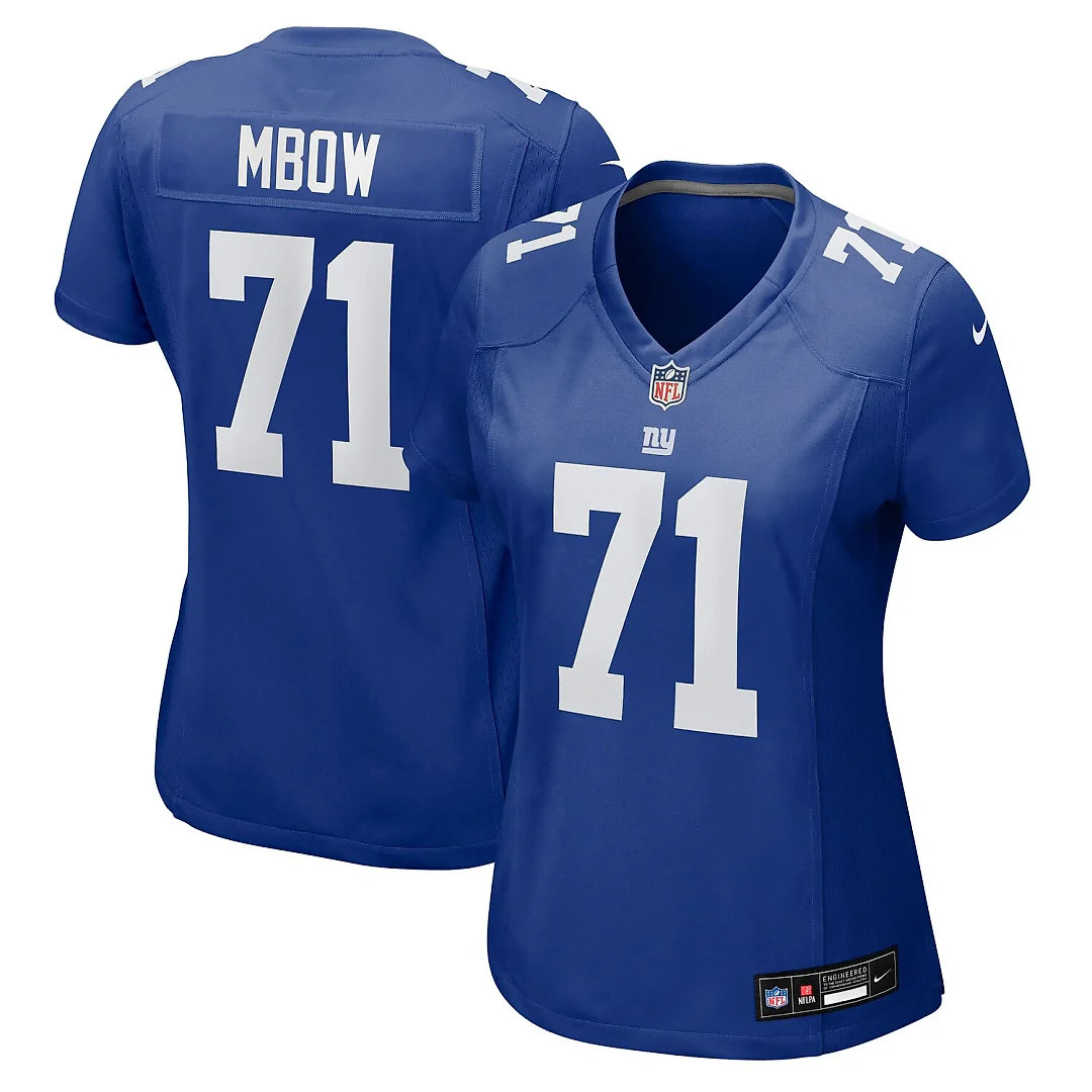 Zennovawear Marcus Mbow New York Giants Women's Team Game Jersey - Royal