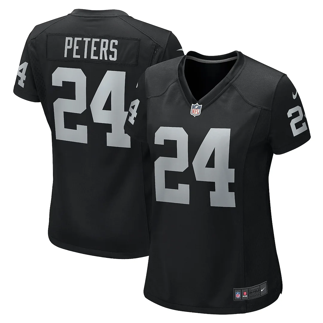Zennovawear Marcus Peters Las Vegas Raiders Women's Team Game Jersey - Black