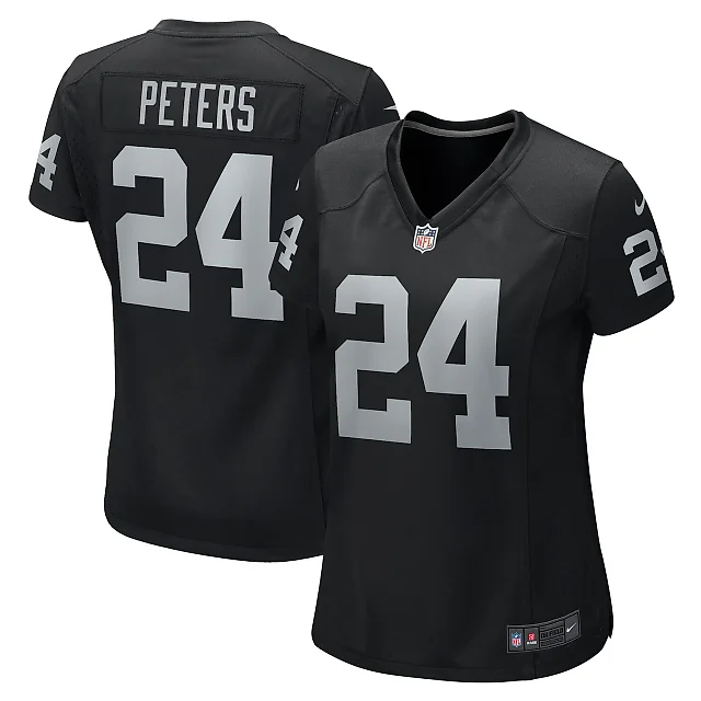 Zennovawear Marcus Peters Las Vegas Raiders Women's Team Game Jersey - Black