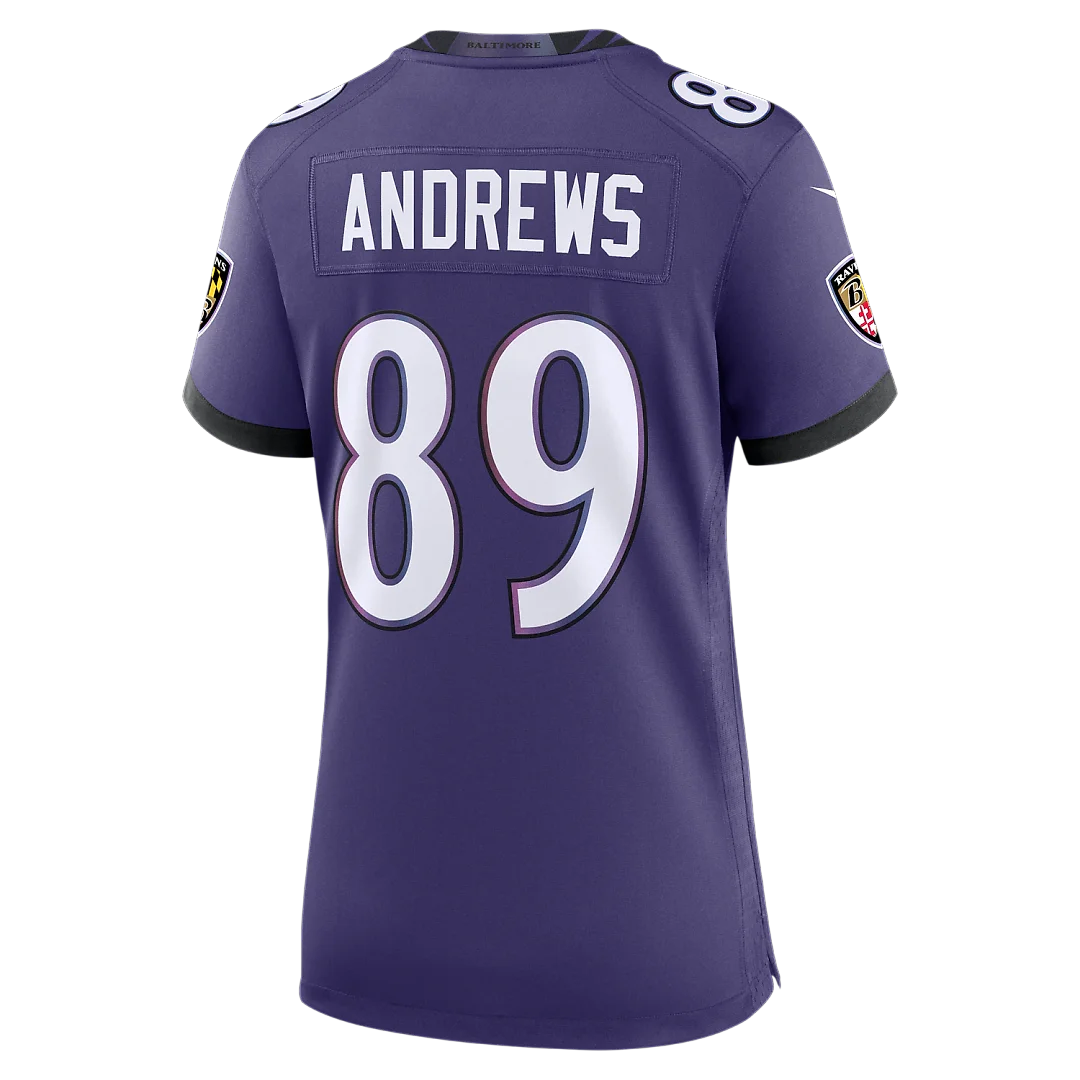 Zennovawear Mark Andrews Baltimore Ravens Women's Team Game Jersey - Purple