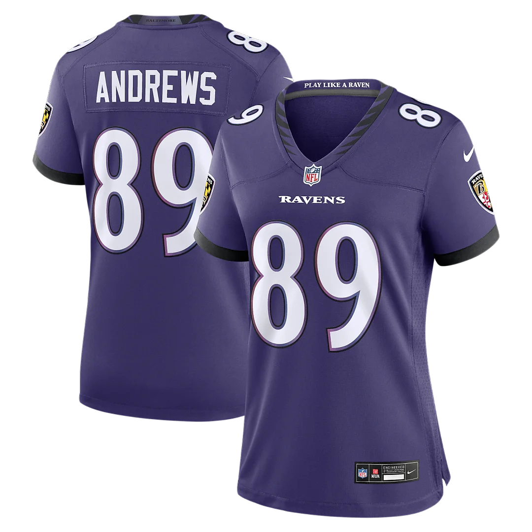 Zennovawear Mark Andrews Baltimore Ravens Women's Team Game Jersey - Purple