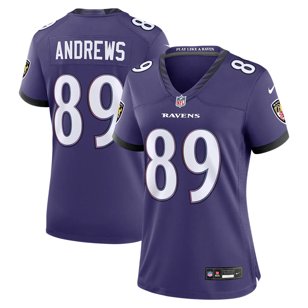 Zennovawear Mark Andrews Baltimore Ravens Women's Team Game Jersey - Purple