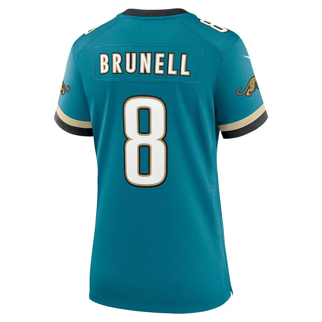 Zennovawear Mark Brunell Jacksonville Jaguars Women's Prowler Throwback Retired Player Game Jersey - Teal