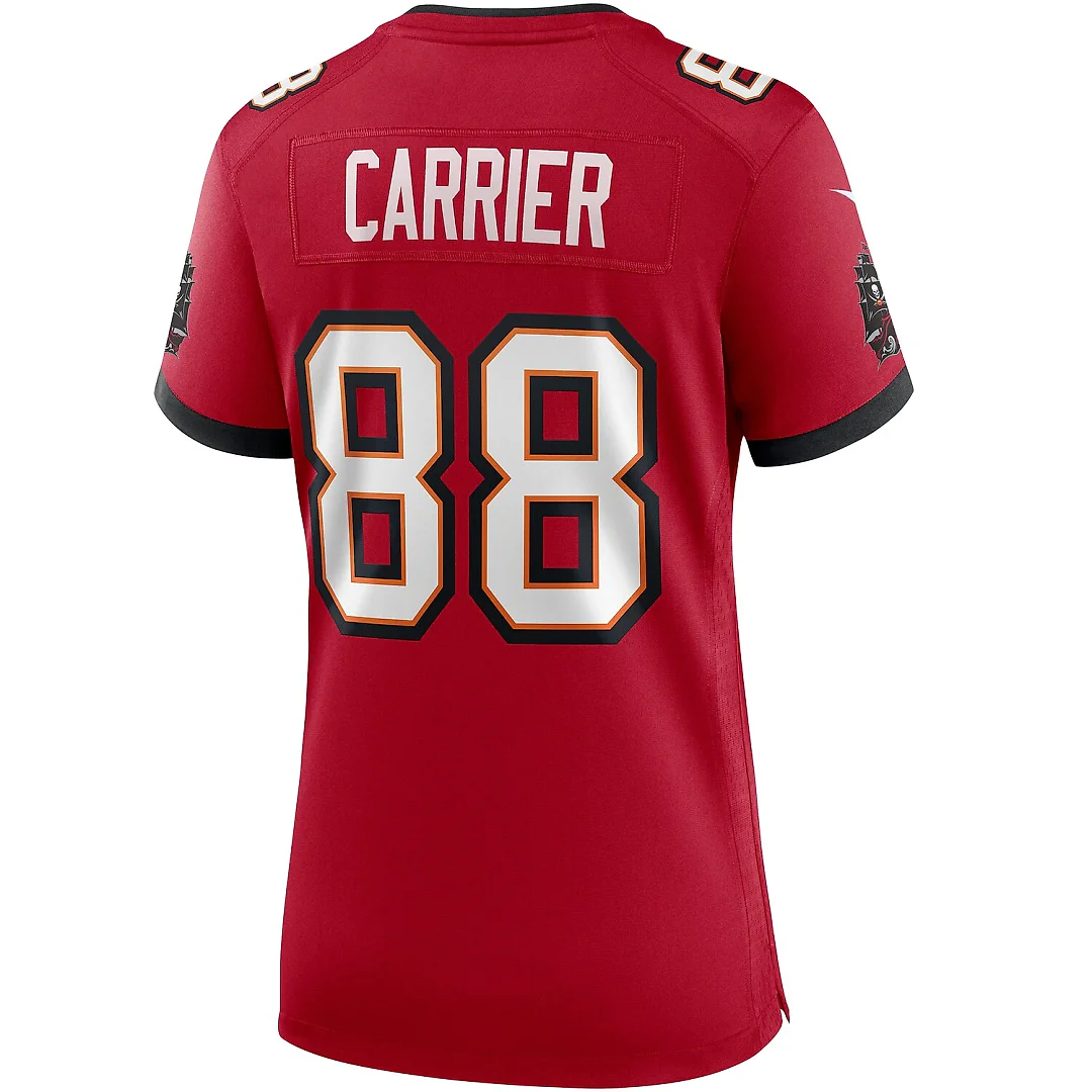Zennovawear Mark Carrier Tampa Bay Buccaneers Women's Game Retired Player Jersey - Red