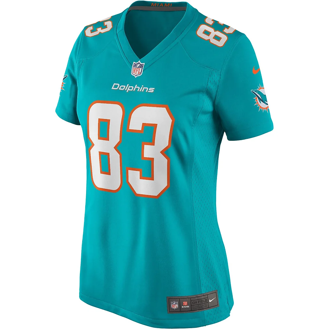 Zennovawear Mark Clayton Miami Dolphins Women's Game Retired Player Jersey - Aqua