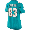Zennovawear Mark Clayton Miami Dolphins Women's Game Retired Player Jersey - Aqua