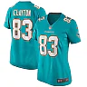 Zennovawear Mark Clayton Miami Dolphins Women's Game Retired Player Jersey - Aqua
