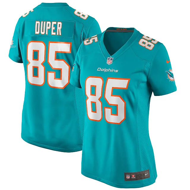 Zennovawear Mark Duper Miami Dolphins Women's Game Retired Player Jersey - Aqua