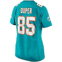 Zennovawear Mark Duper Miami Dolphins Women's Game Retired Player Jersey - Aqua