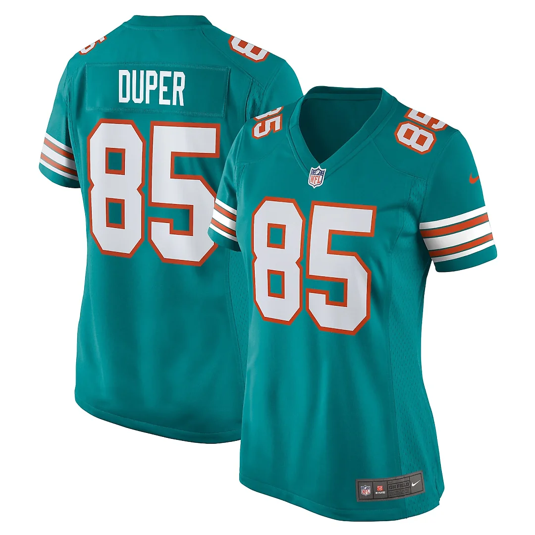 Zennovawear Mark Duper Miami Dolphins Women's Retired Player Jersey - Aqua
