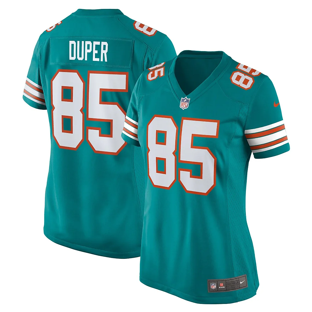 Zennovawear Mark Duper Miami Dolphins Women's Retired Player Jersey - Aqua