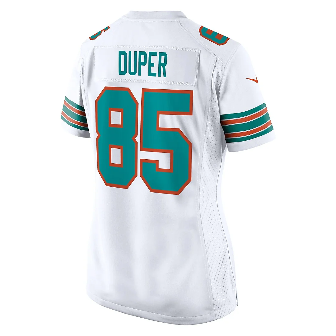 Zennovawear Mark Duper Miami Dolphins Women's Retired Player Jersey - White