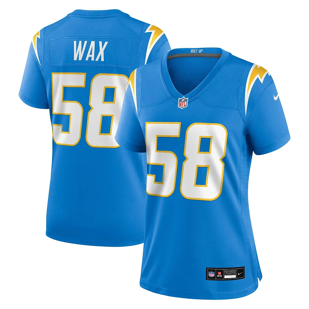 Zennovawear Marlowe Wax Los Angeles Chargers Women's Team Game Jersey - Powder Blue