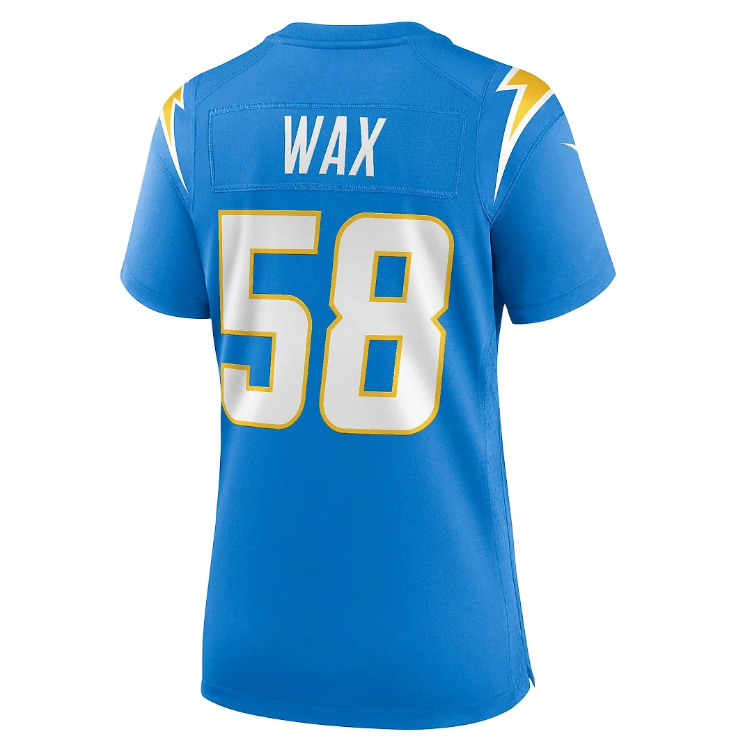 Zennovawear Marlowe Wax Los Angeles Chargers Women's Team Game Jersey - Powder Blue