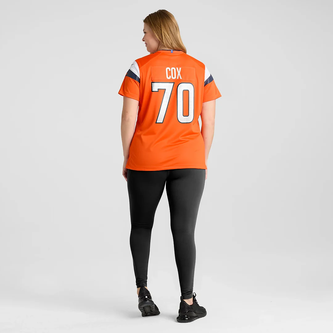 Zennovawear Marques Cox Denver Broncos Women's Team Game Jersey - Orange