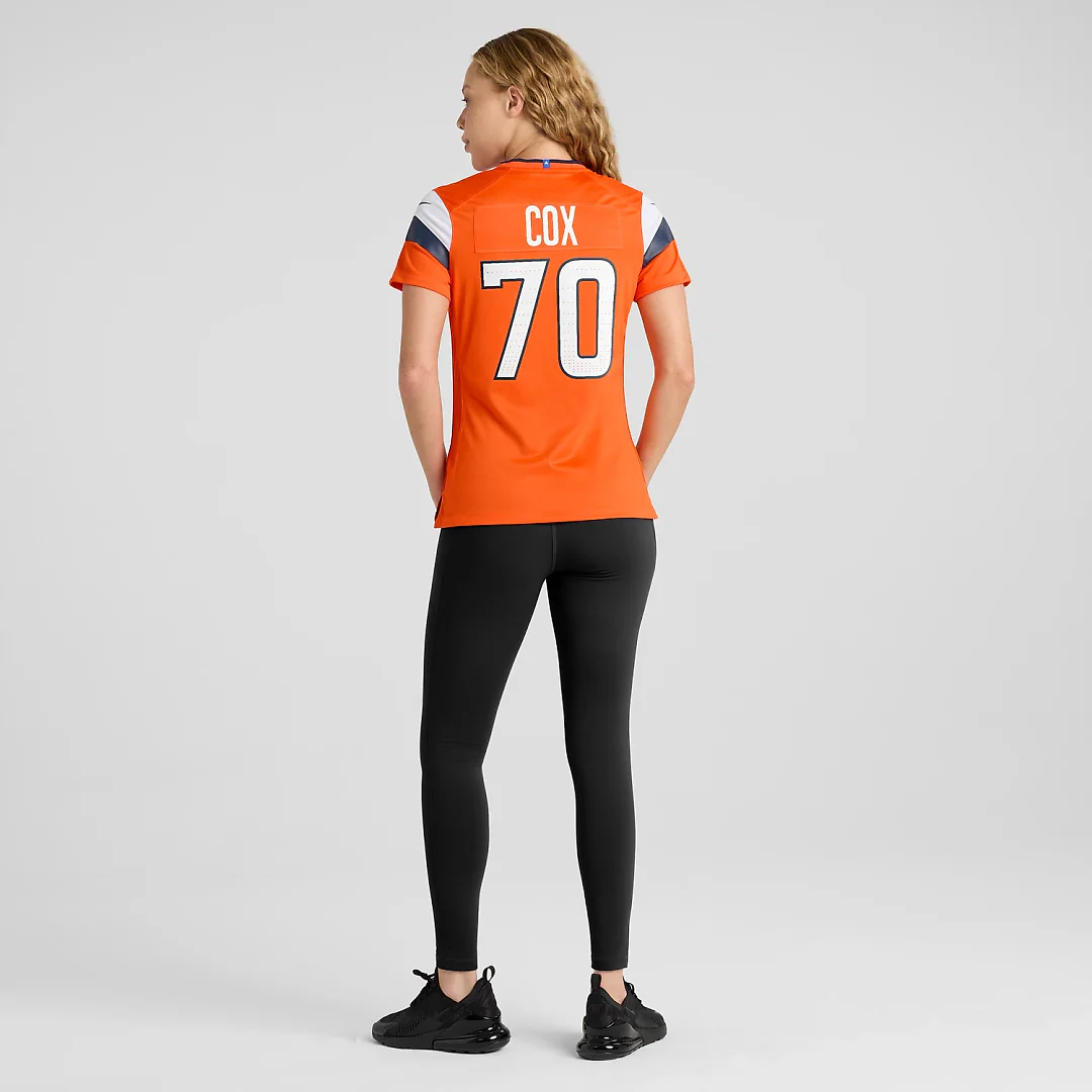Zennovawear Marques Cox Denver Broncos Women's Team Game Jersey - Orange