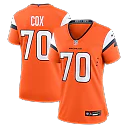 Zennovawear Marques Cox Denver Broncos Women's Team Game Jersey - Orange