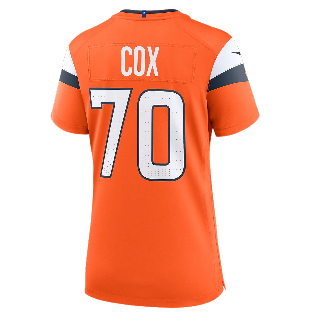 Zennovawear Marques Cox Denver Broncos Women's Team Game Jersey - Orange