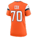 Zennovawear Marques Cox Denver Broncos Women's Team Game Jersey - Orange
