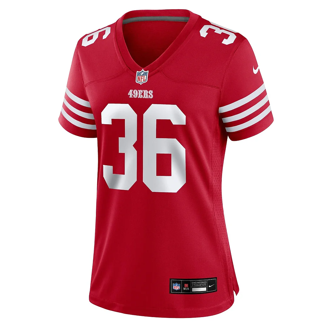 Zennovawear Marques Sigle San Francisco 49ers Women's Team Game Jersey - Scarlet