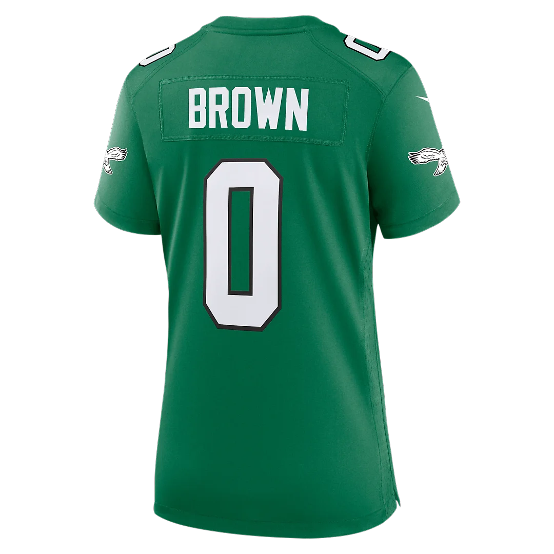 Zennovawear Marquise Brown Philadelphia Eagles Women's Alternate Game Jersey - Kelly Green
