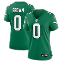 Zennovawear Marquise Brown Philadelphia Eagles Women's Alternate Game Jersey - Kelly Green