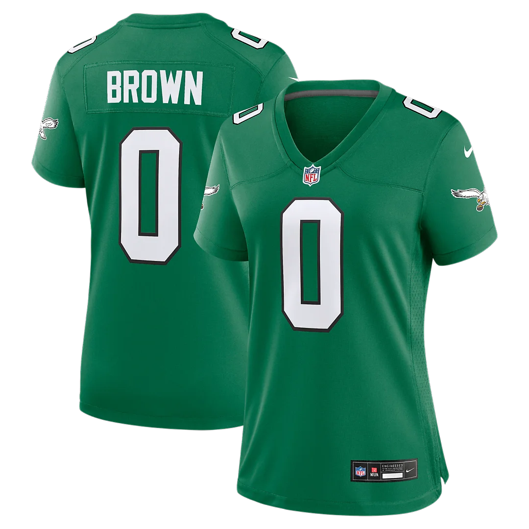 Zennovawear Marquise Brown Philadelphia Eagles Women's Alternate Game Jersey - Kelly Green